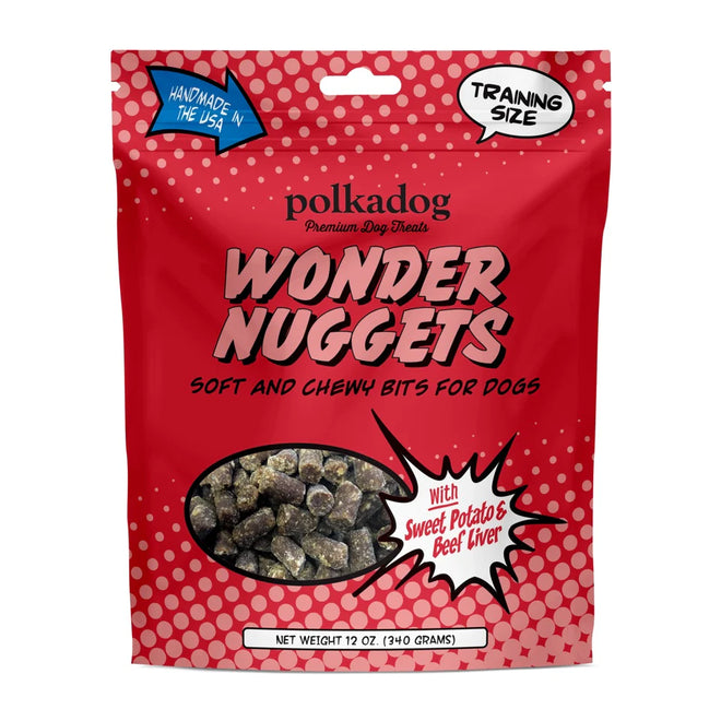 Polkadog Wonder Nuggets Beef & Sweet Potato 12oz Treats for Dogs