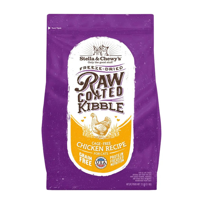 Stella & Chewy Raw Coated Chicken Dry Recipe for Cat