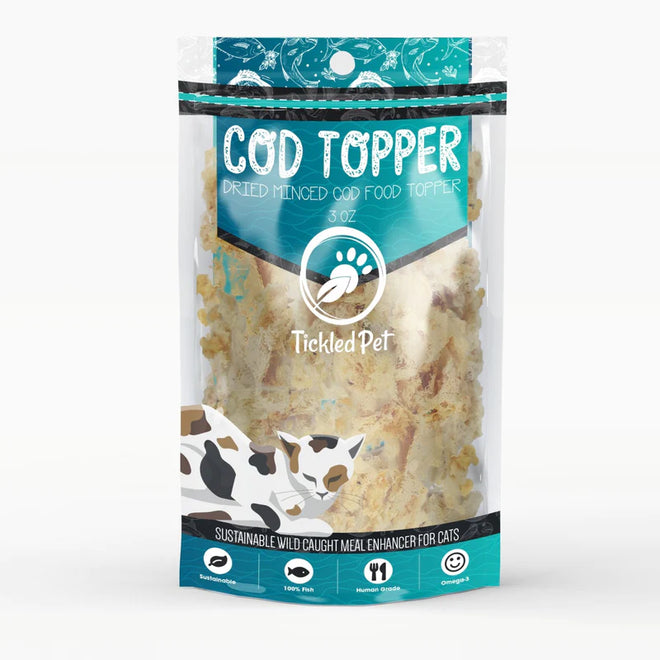 Tickled Pet Cod Topper 3oz for Cats