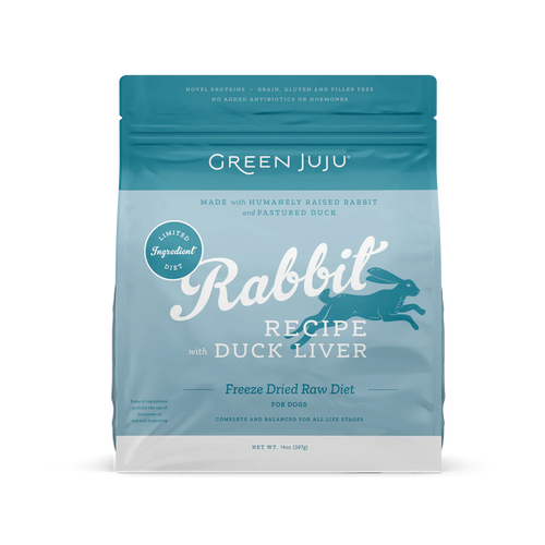 Green Juju Freeze-Dried Rabbit With Duck Liver Recipe 14oz