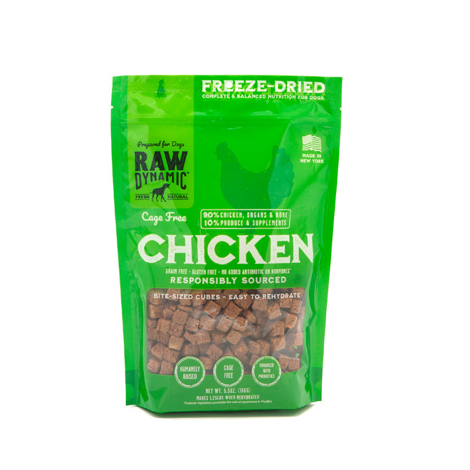 Raw Dynamic Freeze Dried Chicken Cubies