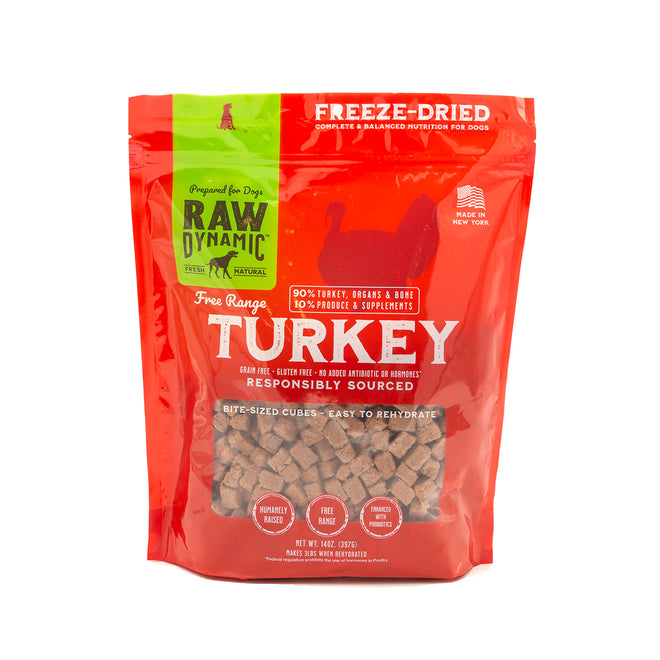 Raw Dynamic Freeze Dried Turkey Cubies