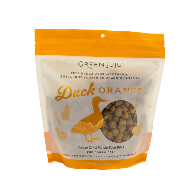 Green Juju Freeze-Dried Duck Orange Bites 7.5oz