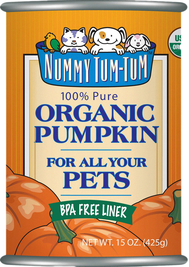 Nummy Tum Tum Organic Pumpkin 15oz for Dogs & Cats