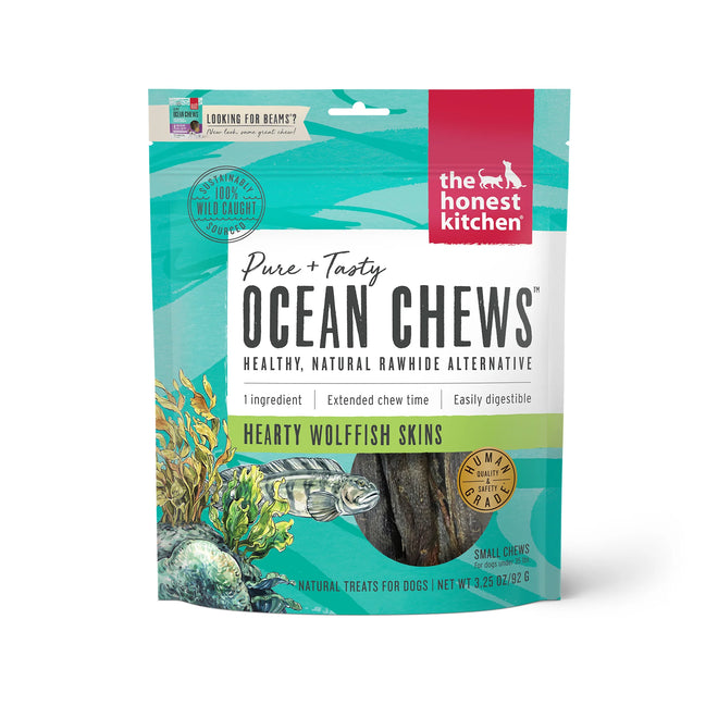 Honest Kitchen Hearty Wolfish Skins Ocean Chews for Dogs