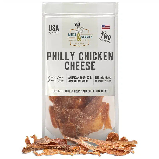 Mika & Sammy's Philly Cheese Chicken Jerky 5oz Treats for Dogs