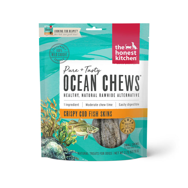 Honest Kitchen Crispy Cod Skin Ocean Chews for Dogs