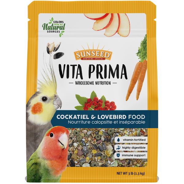 Sunseed Cockatiel & Lovebird Diet 2.5 lb