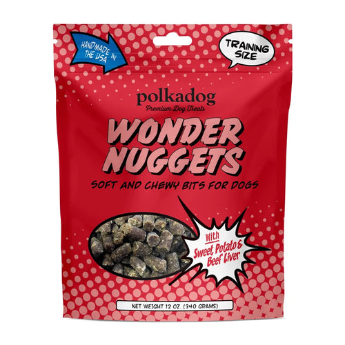 Polka Dog Wonder Nuggets Beef & Sweet Potato 12oz Treats for Dogs