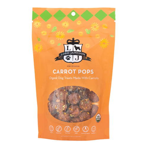 Lord Jameson Carrot Pops Treats for Dogs 6 Oz