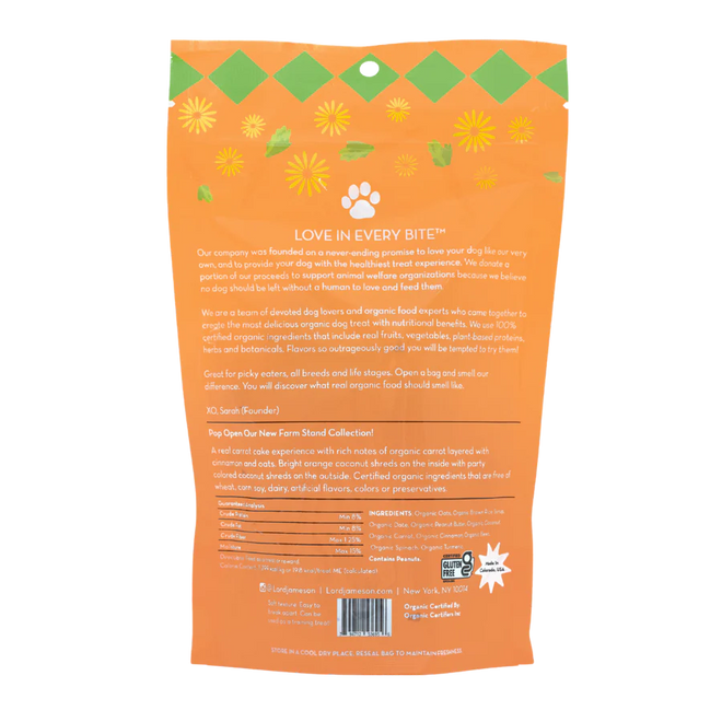 Lord Jameson Carrot Pops Treats for Dogs 6 Oz