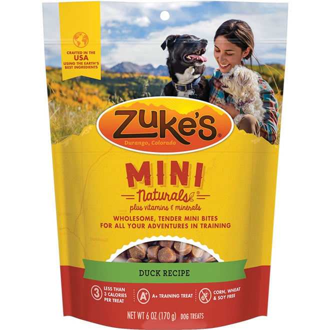 Zukes Dog Treats Mini Naturals Duck