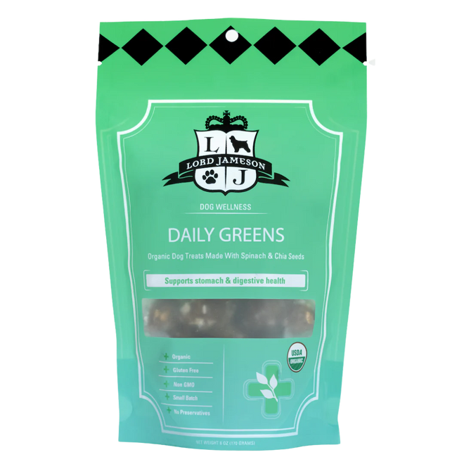 Lord Jameson Daily Greens Treats for Dogs 6 Oz