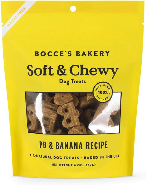 Bocce's Soft And Chewy Peanut Butter and Banana Treat