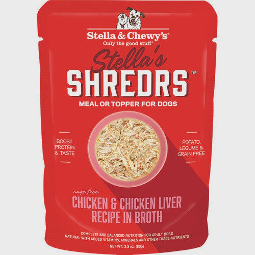 Stella & Chewy's Dog Shredrs Chicken & Liver 2.8oz