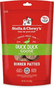 Stella & Chewy's Duck Duck Goose Freeze Dried Dinner Patties 25oz