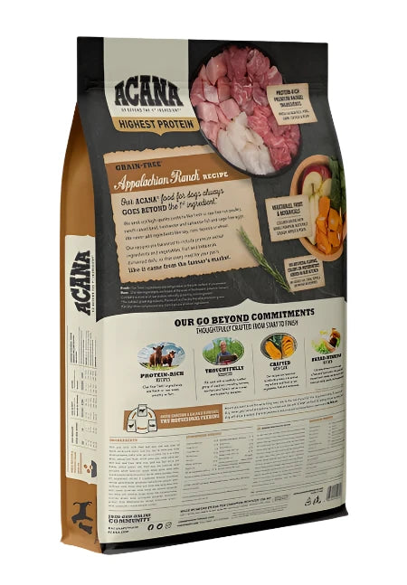 Acana Appalachian Ranch Recipe | Dry Dog Food 4.5 lb