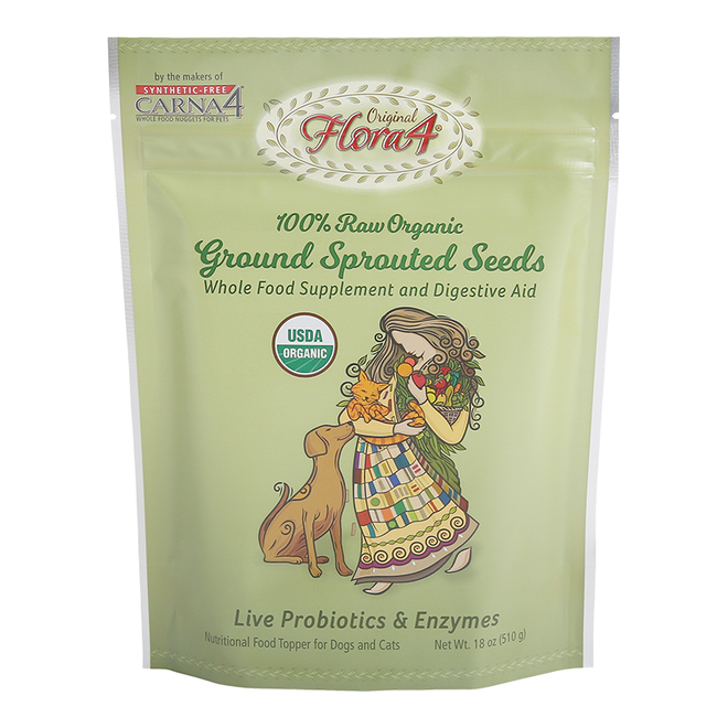 Carna4 Flora4 Organic Sprouted Seeds Supplement