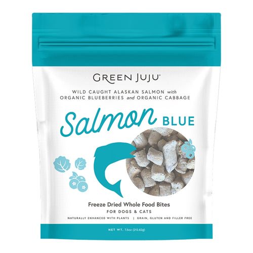 Green Juju Freeze Dried Salmon Blue Bites 7.5oz