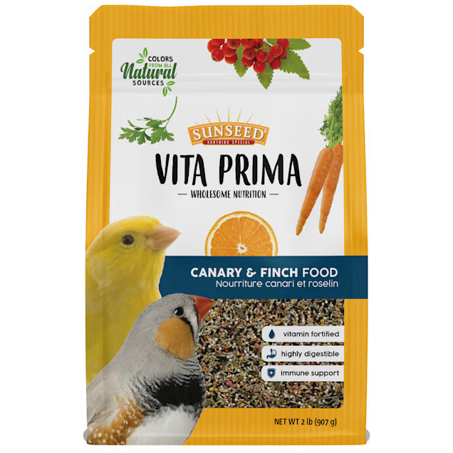 Sun Seed Vita Prima Canary & Finch Food for Birds, 2 lbs