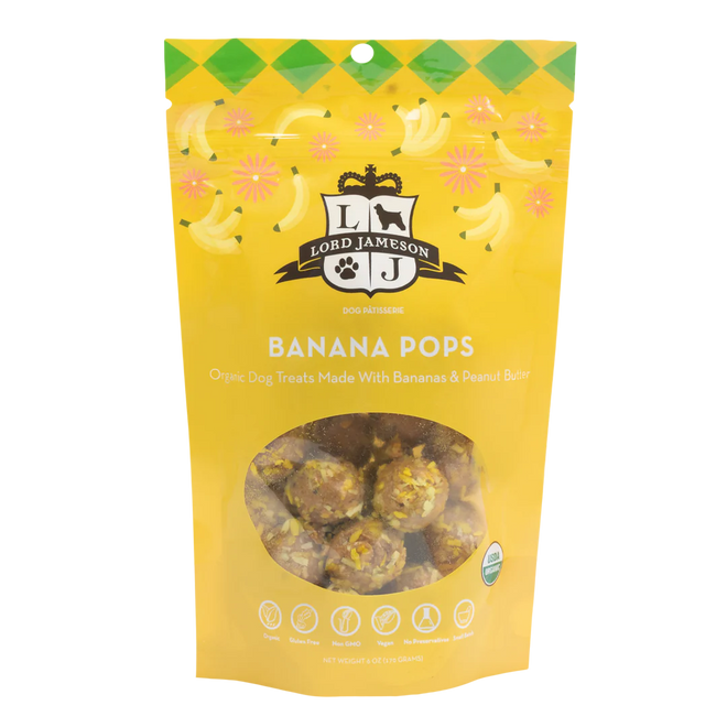 Lord Jameson Banana Pops Treats for Dogs 6 Oz