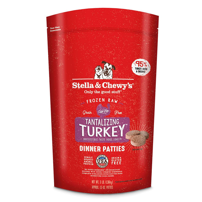 Stella & Chewy's Dog Frozen Patties Turkey