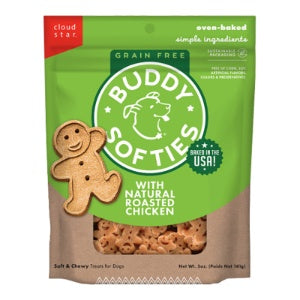 Cloud Star Dog Buddy Biscuits Grain Free Soft & Chewy Chicken 5oz