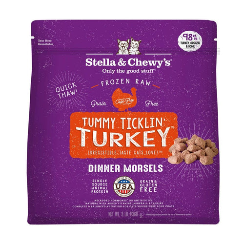 Stella & Chewy's Cat Frozen Morsels Dinner Turkey 3lb