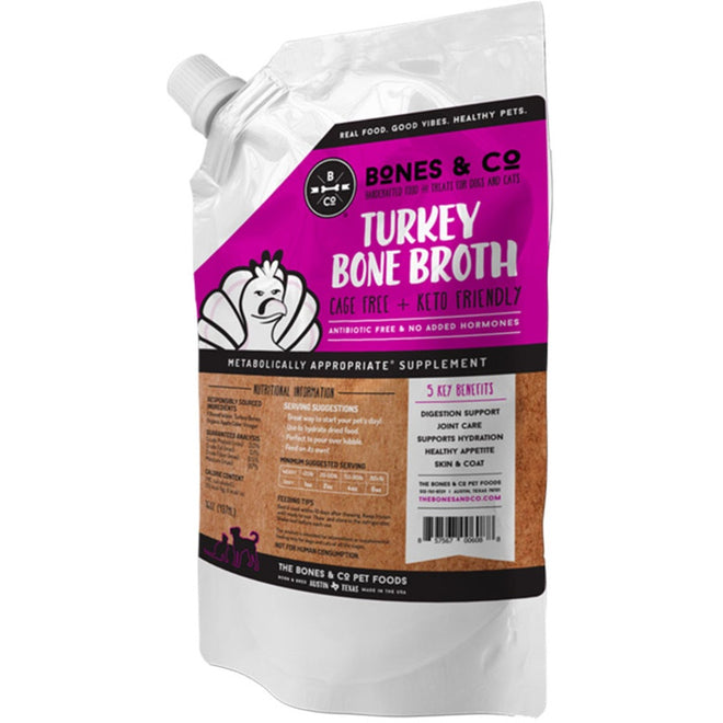 Bones & Co Dog Frozen Bone Broth Turkey 16oz