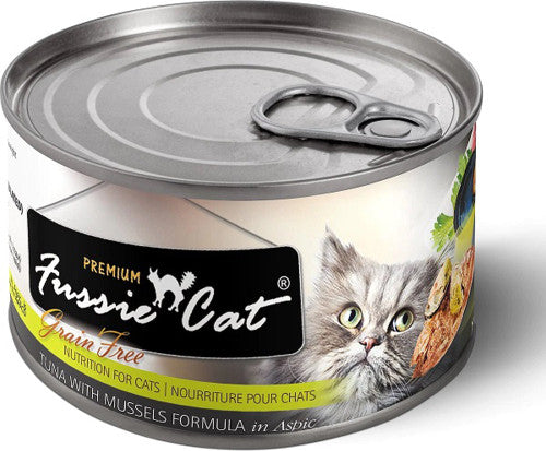 Fussie Cat Tuna Mussels 5.5 Oz