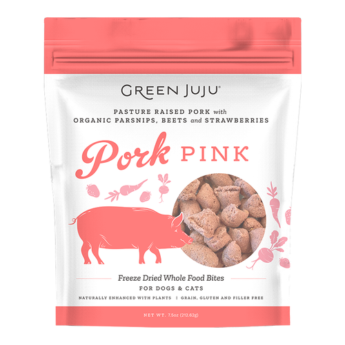 Green Juju Freeze-dried Pork Pink 7.5oz.