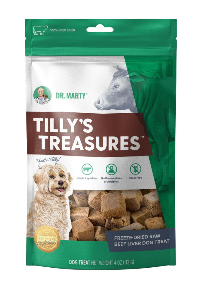 Dr. Marty Dog Treat Tilly's Treasures Beef Liver