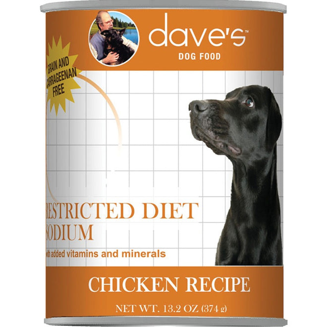 Dave's Dog Restricted Diet Low Sodium Chicken 13.2oz