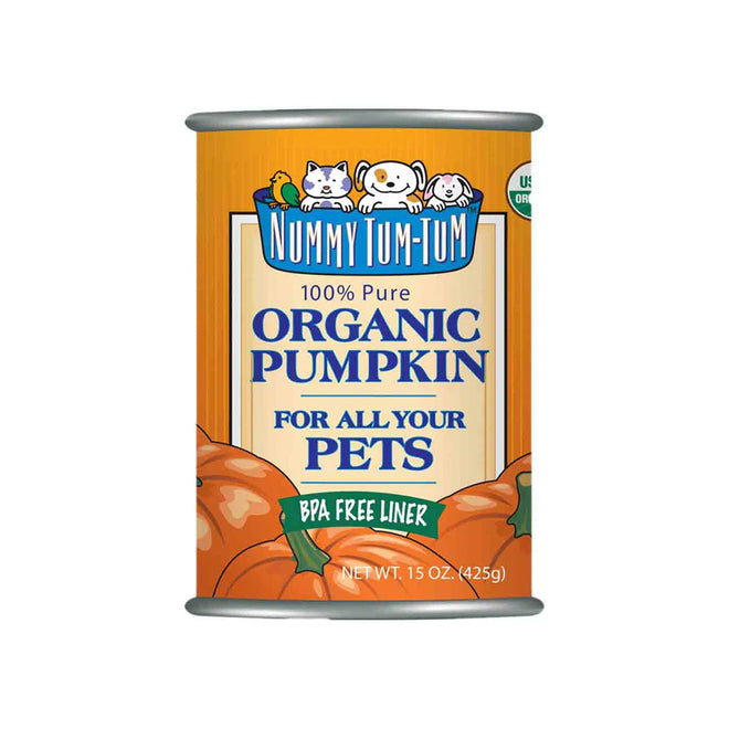 Nummy Tum Tum Organic Pumpkin 15oz for Dogs & Cats