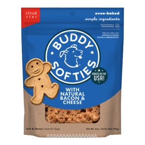 Cloud Star Dog Buddy Biscuits Soft & Chewy Bacon & Cheese 6oz