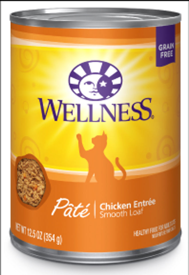 Wellness Pate Chicken 12.5oz Cat