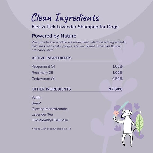 Kin + Kind Flea & Tick Relief Shampoo 12oz for Dogs