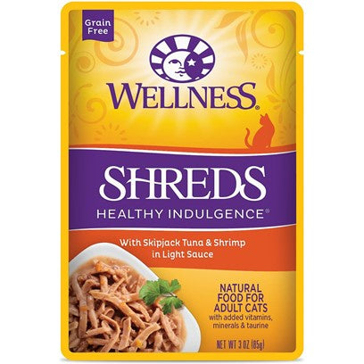 Wellness Shreds tuna and shrimp