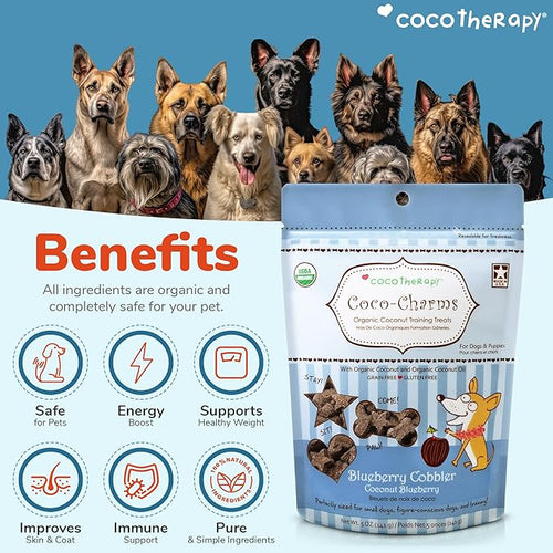 Coco Therapy Coco Charms Blueberry Cobbler for Dogs 5oz