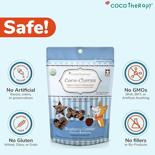 Coco Therapy Coco Charms Blueberry Cobbler for Dogs 5oz