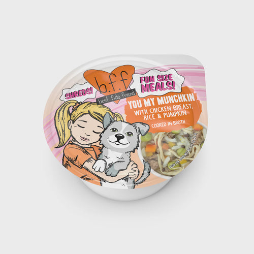 Weruva Dog BFF You My Munchkin Chicken, Rice & Pumpkin Cup 2.75oz