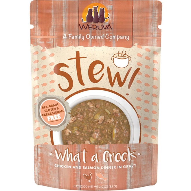 Weruva Cat Stew What A Crock Chicken & Salmon Pouch 3oz