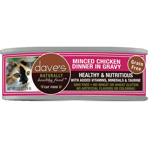 Dave's Cat Minced Chicken In Gravy 2.8oz