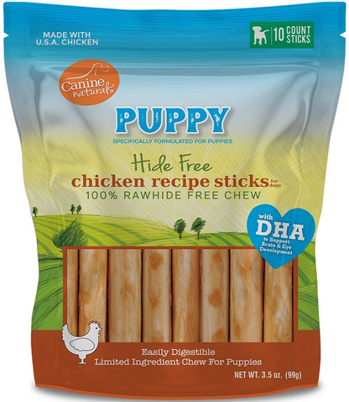 Canine Naturals Puppy Chicken Sticks 10pk