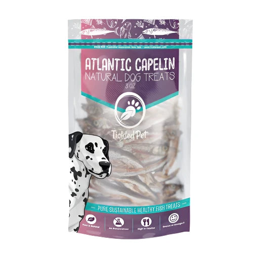 Tickled Pet Whole Capelin | Dog Treats (3 oz)