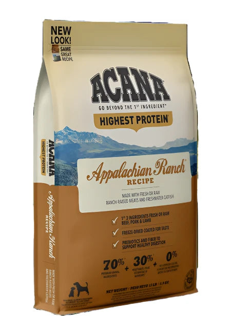 Acana Appalachian Ranch Recipe | Dry Dog Food 4.5 lb