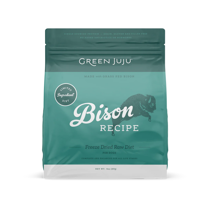 Green Juju Freeze-Dried Bison Recipe 14oz