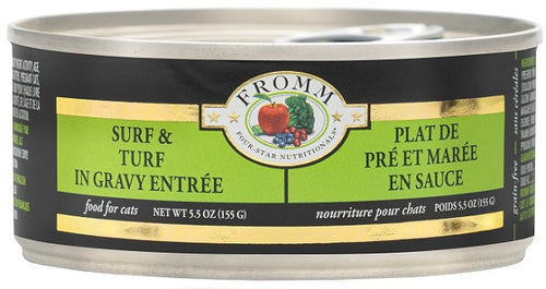 Fromm Cat Shredded Surf and Turf in Gravy Can 5.5oz