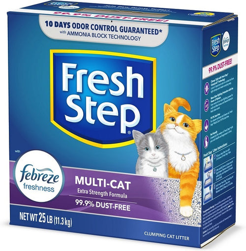 Fresh Step Multi-Cat Scented Scoop Litter 25lb