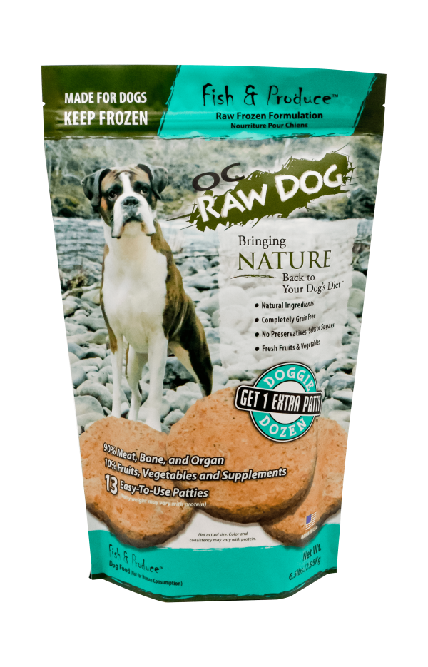 OC Raw Frozen Fish & Produce for Dogs